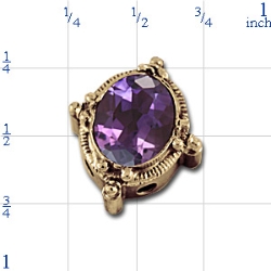 rk207 Amethyst Bracelet Slide 